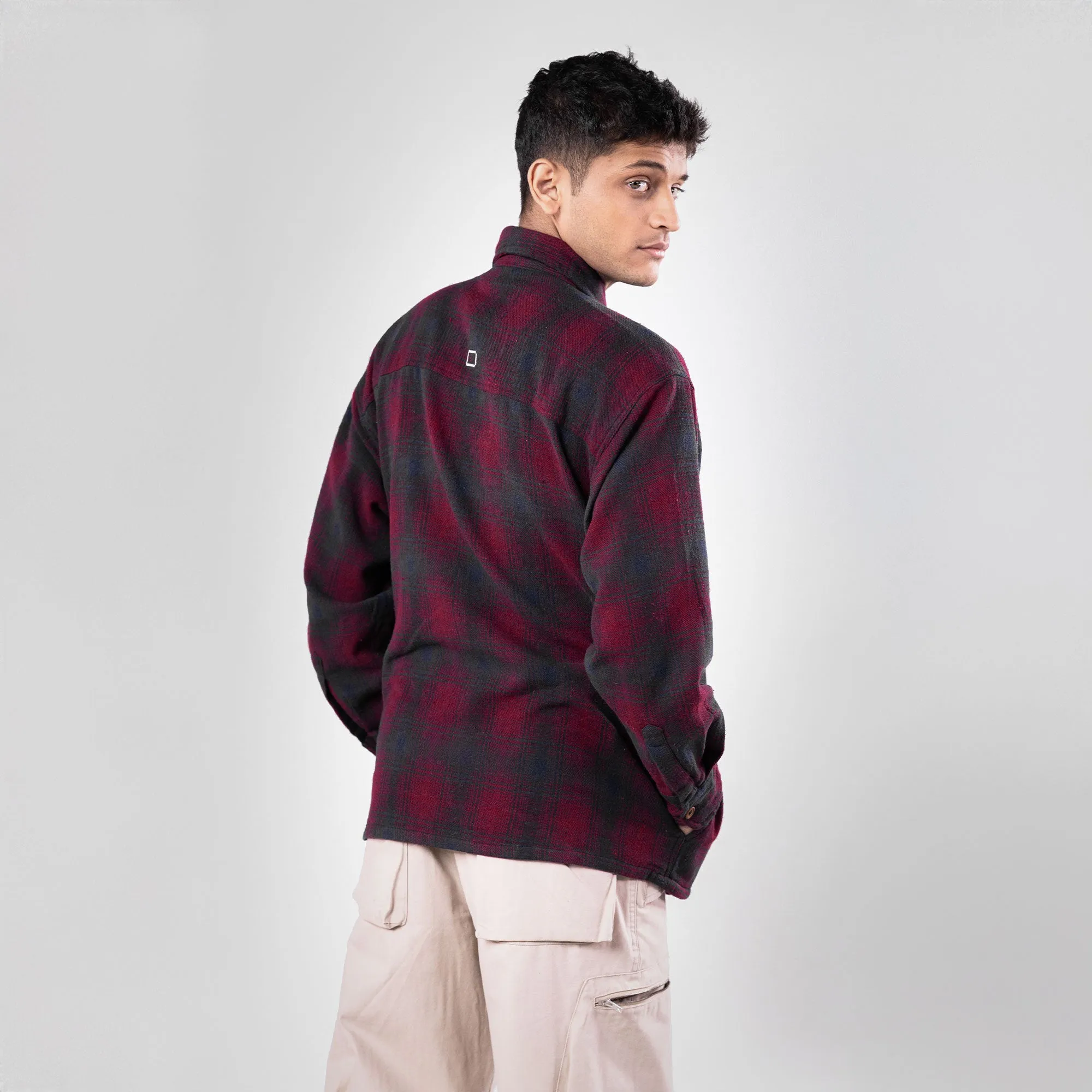 SUPERKICKS | FLANNEL SHIRT { MAROON