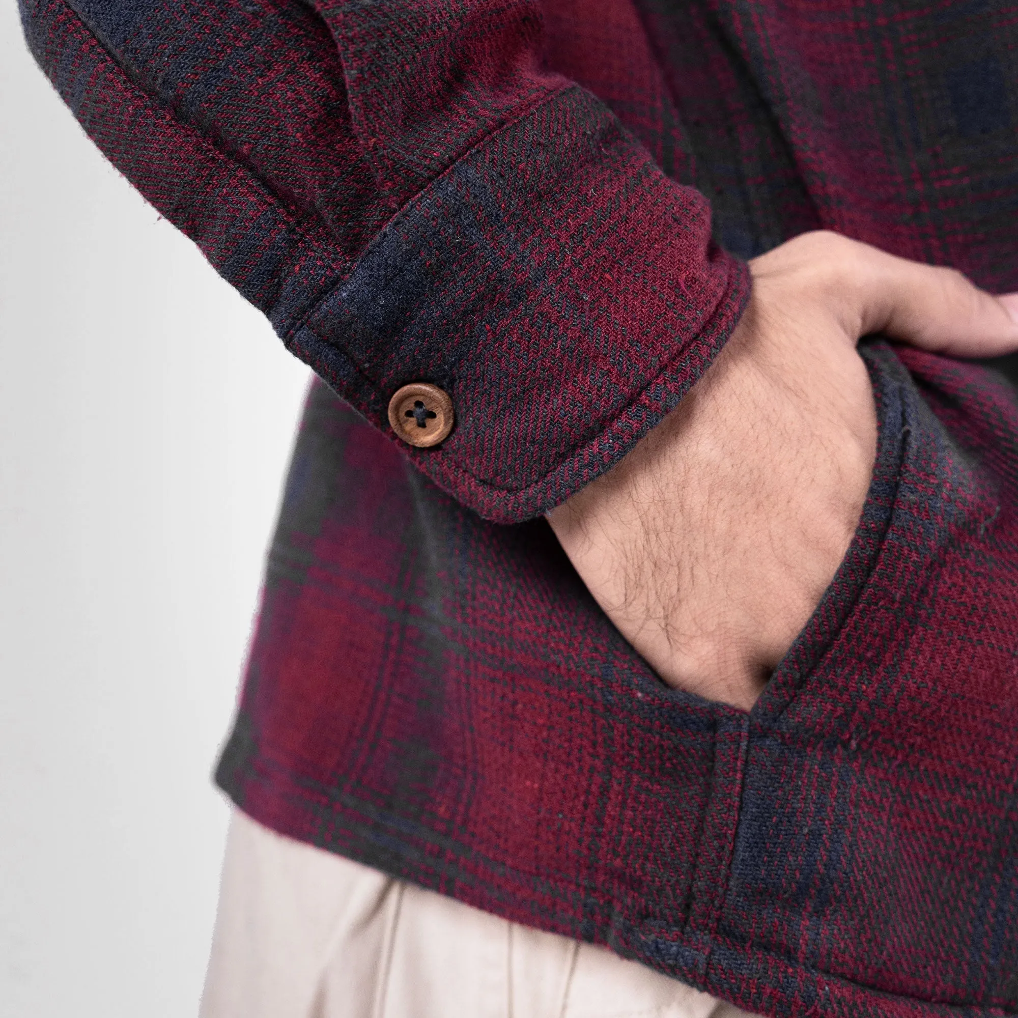 SUPERKICKS | FLANNEL SHIRT { MAROON