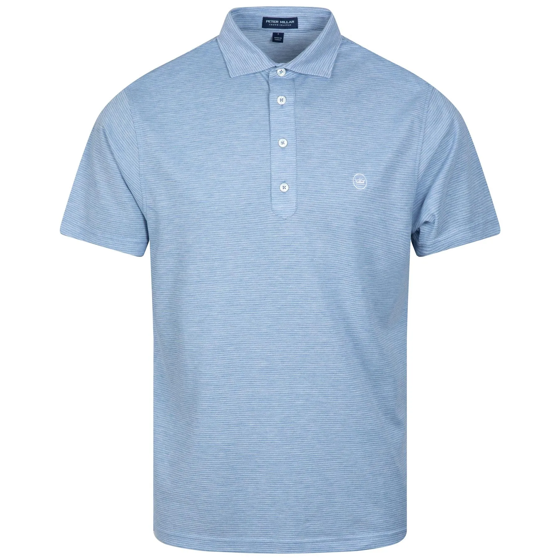 Sutton Cotton Silk Ss Polo Blue Frost - SS23