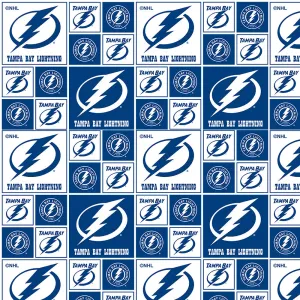 Tampa Bay Lightning - NHL Cotton Print - Patchwork