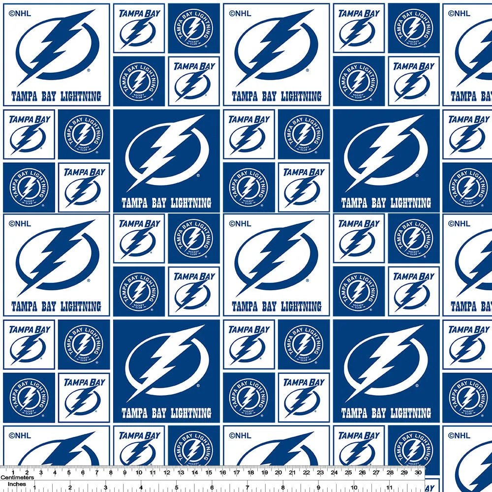 Tampa Bay Lightning - NHL Cotton Print - Patchwork