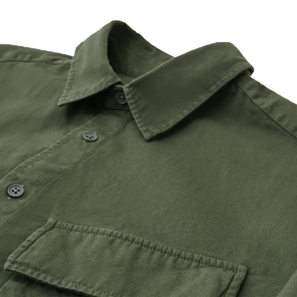 Tile Green Scale Long Sleeve Shirt