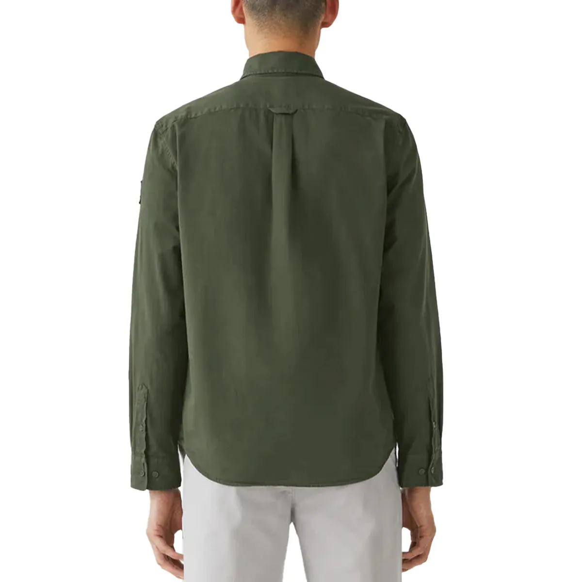 Tile Green Scale Long Sleeve Shirt