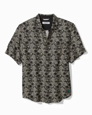 Tommy Bahama Veracruz Cay Palm Cascade Short-Sleeve Shirt | Black