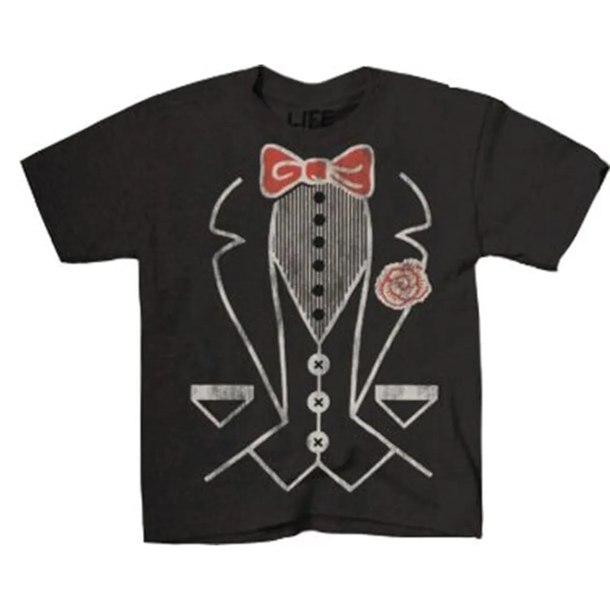 Tuxedo Tee Toddlers Black T-Shirt