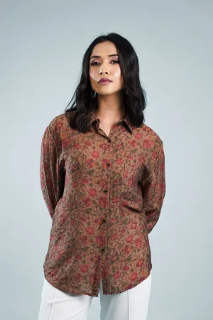 Wooden Floral Summer Shirt